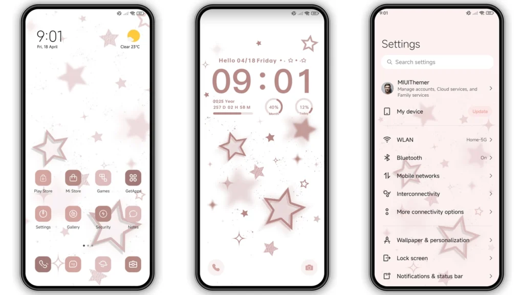 morandi star HyperOS Theme