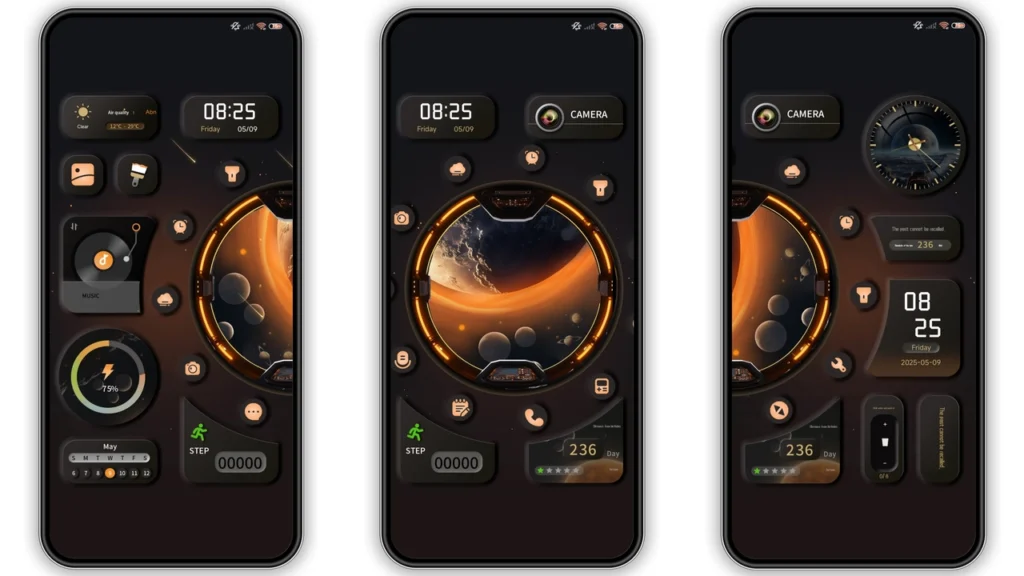 Black planet HyperOS Theme