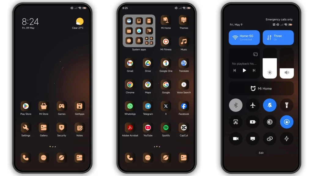 Black planet HyperOS Theme
