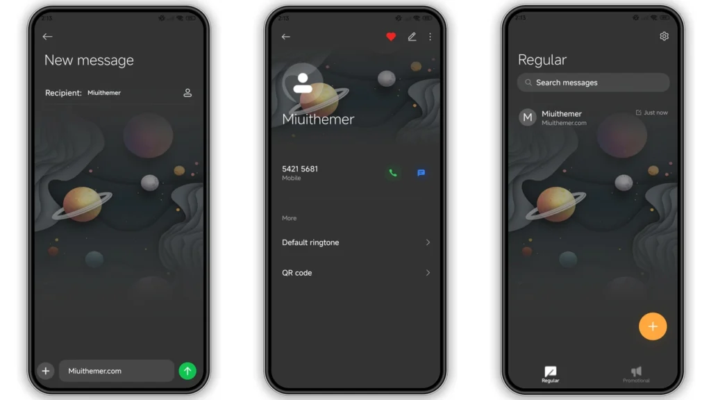 Carving planets HyperOS Theme