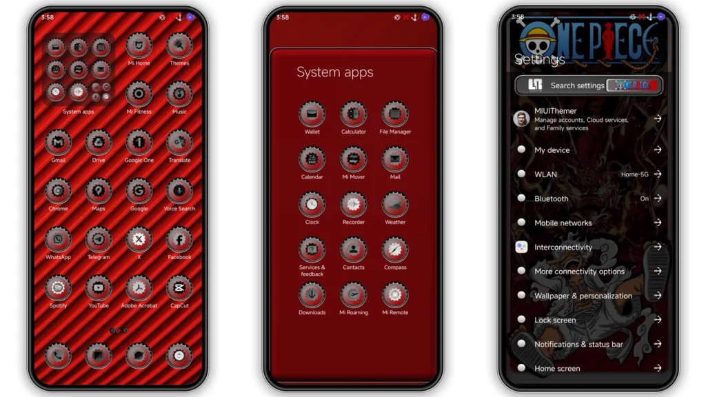 DVRK LUFFY 2025 HyperOS Theme