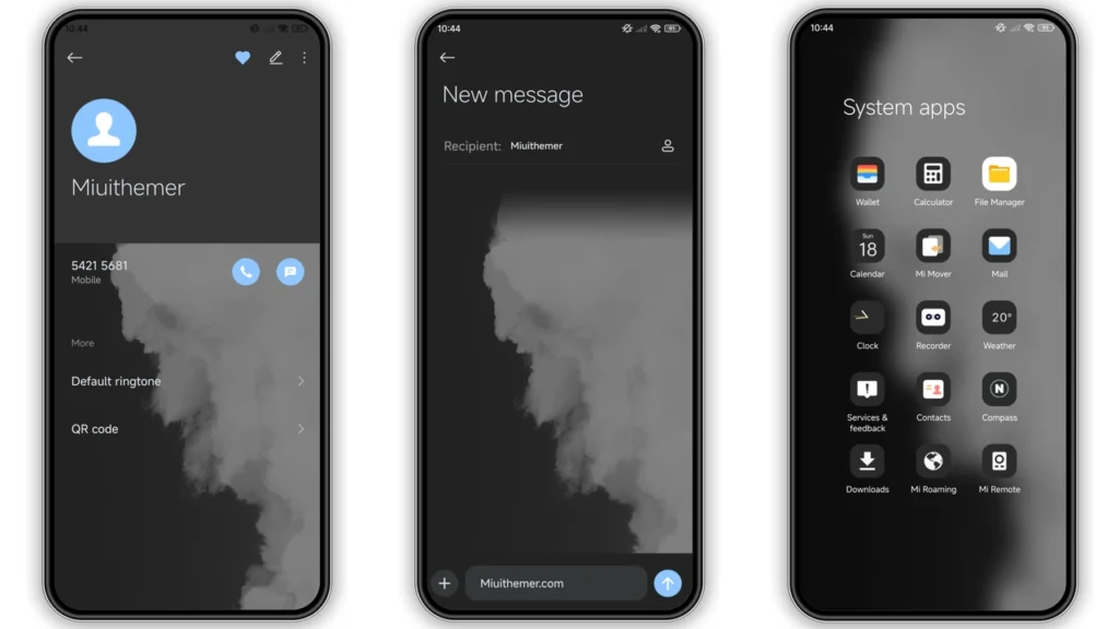 Dimly discernible HyperOS Theme
