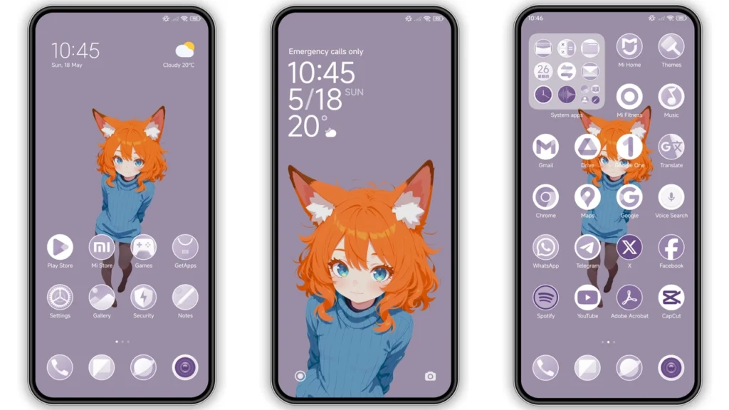 Fox Girl 2 HyperOS Theme