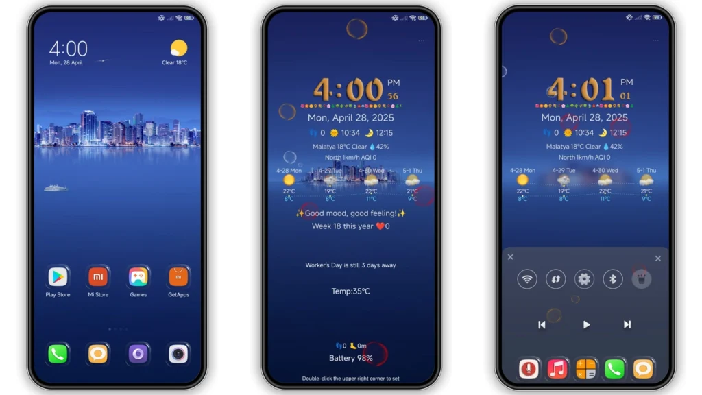 Glass Q Bomb HyperOS Theme