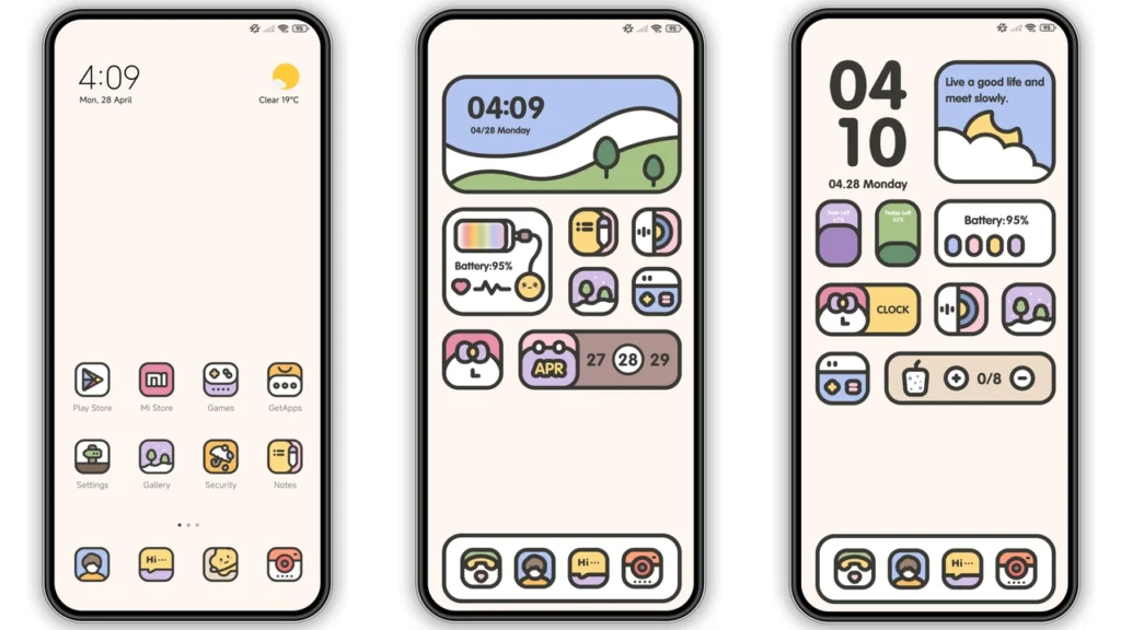 Rough Edge Rainbow HyperOS Theme