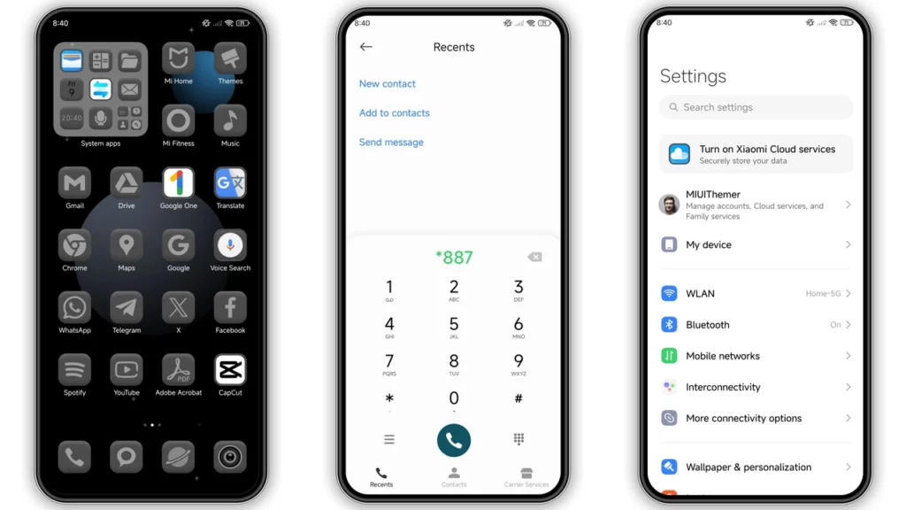 Space Black HyperOS Theme
