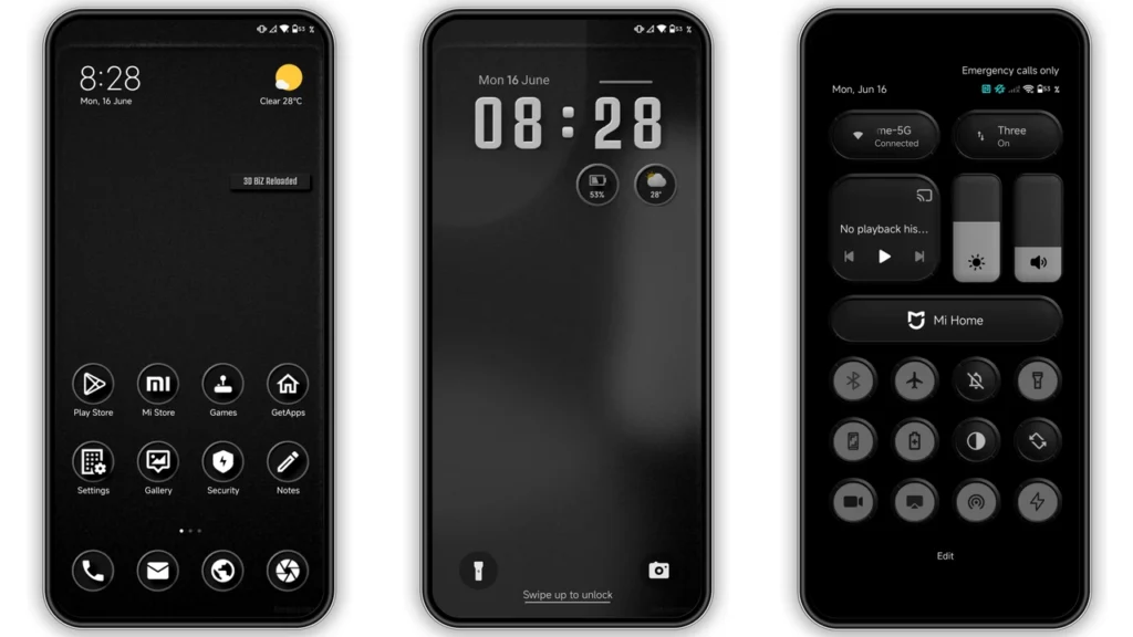 Black Reloaded HyperOS Theme