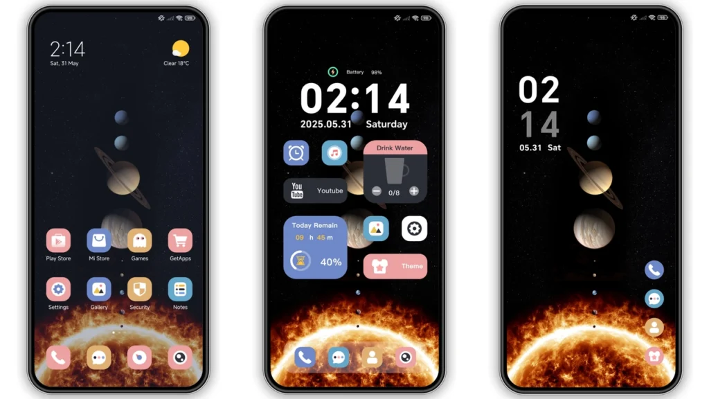 Chain of Planets MIUI Theme