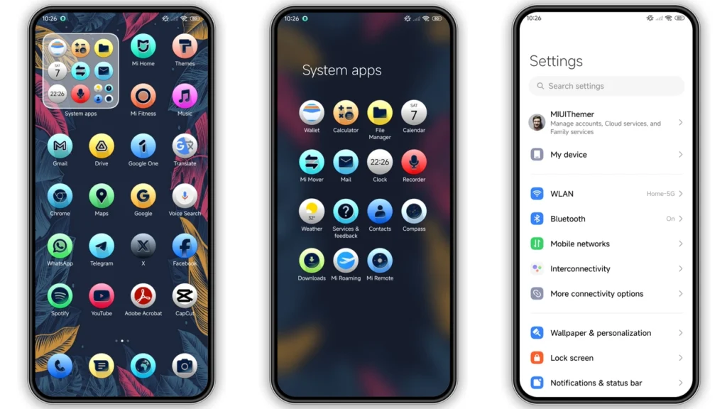 Color leaves HyperOS Theme