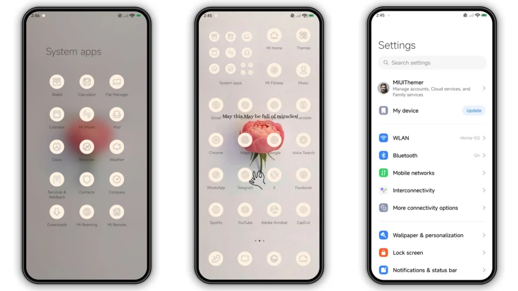 Flowering World HyperOS Theme