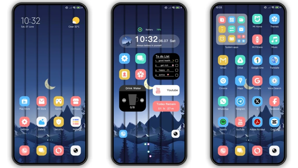 MistBlue Gleam MIUI Theme