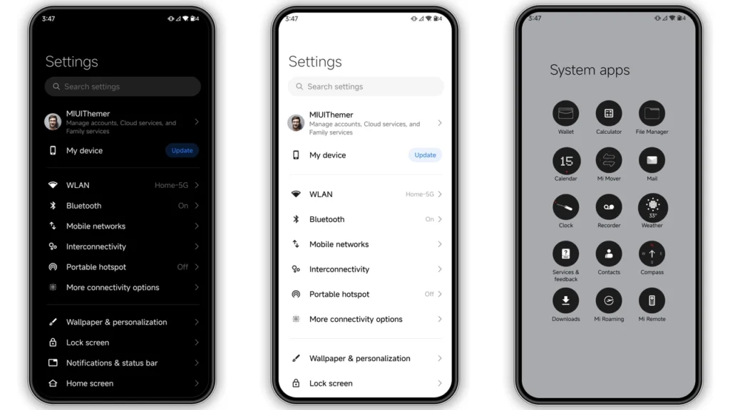 AchromaticUI HyperOS Theme