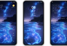 Blue Glow Beach MIUI Theme