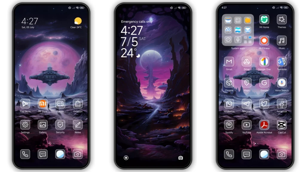 Mysterious star HyperOS Theme