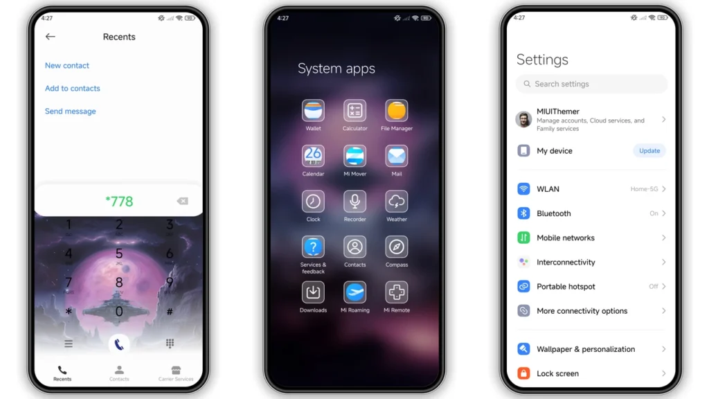 Mysterious star HyperOS Theme