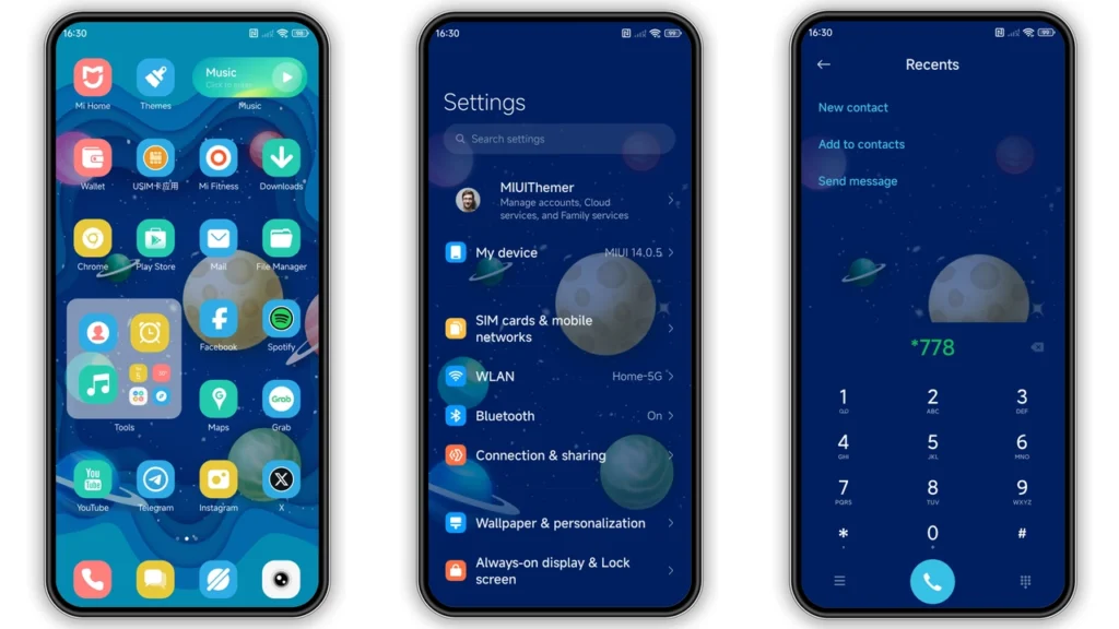 Starry Galaxy MIUI Theme