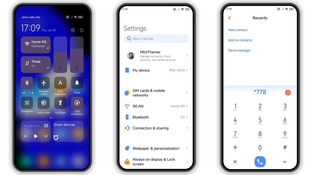 Blue Ui MIUI Theme