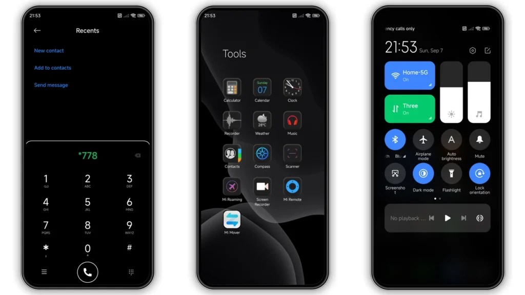 3D Dark MIUI Theme