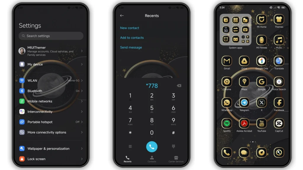 Obsidian Realm HyperOS Theme