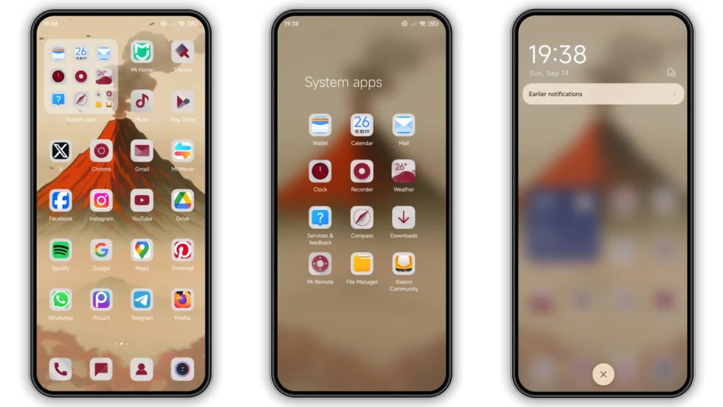 The Volcano HyperOS Theme