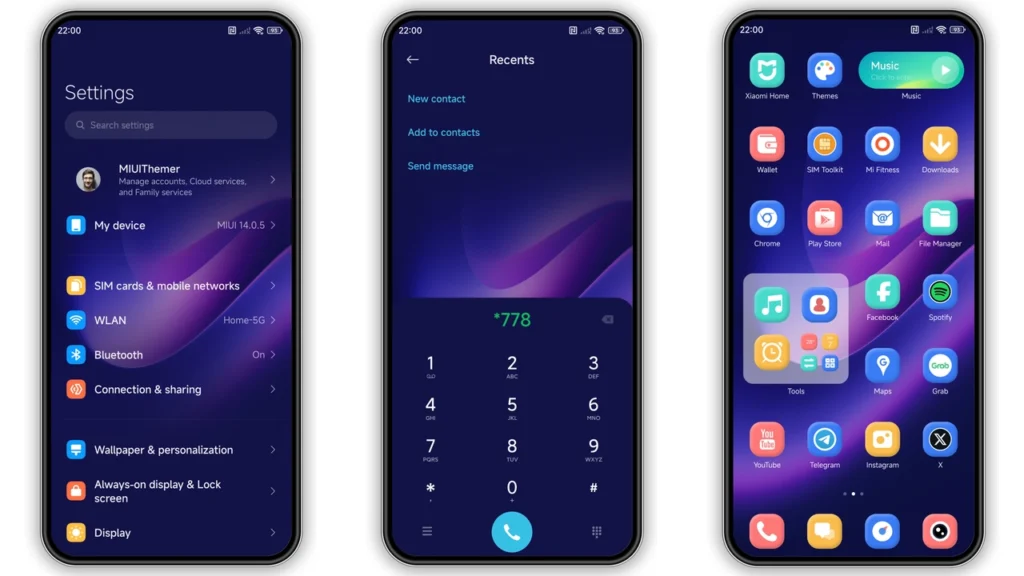 Violet Mirage MIUI Theme