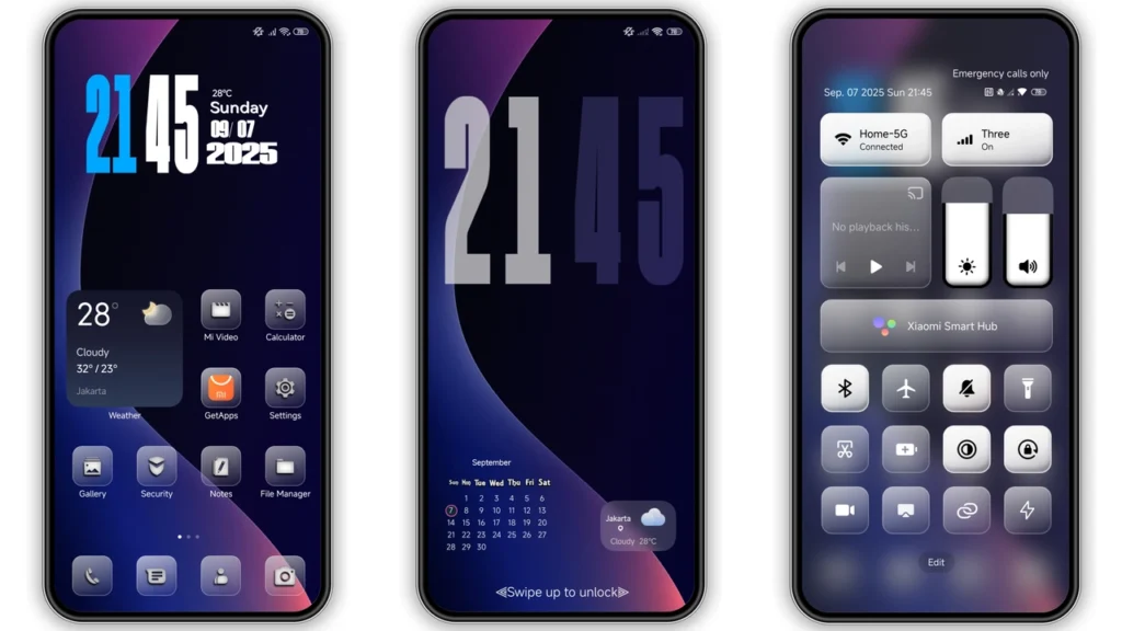 violet HyperOS Theme