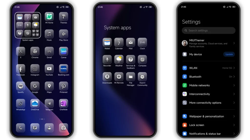 violet HyperOS Theme