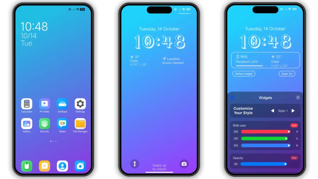 Blues Mix -2.8 HyperOS Theme