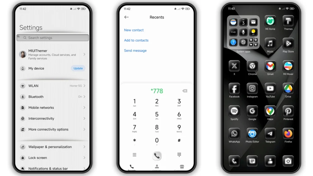 DoraBlack HyperOS Theme