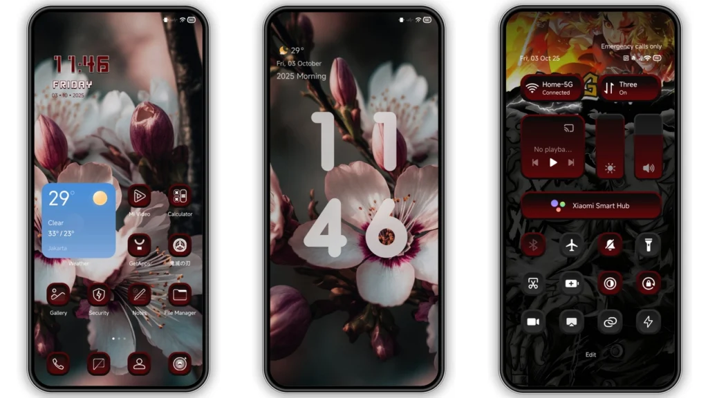 Flower Cherry HyperOS Theme