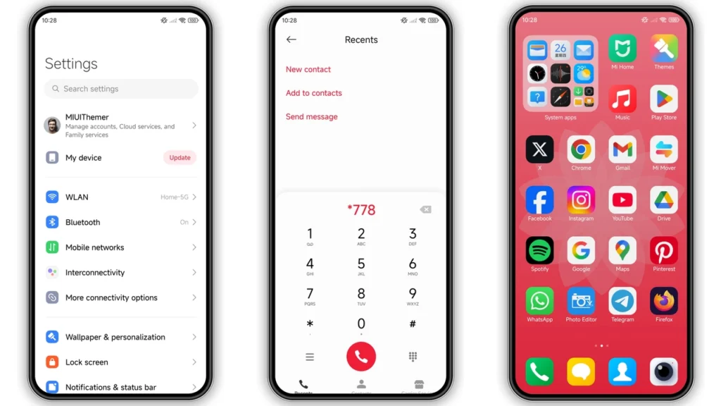 Hyper Red HyperOS Theme
