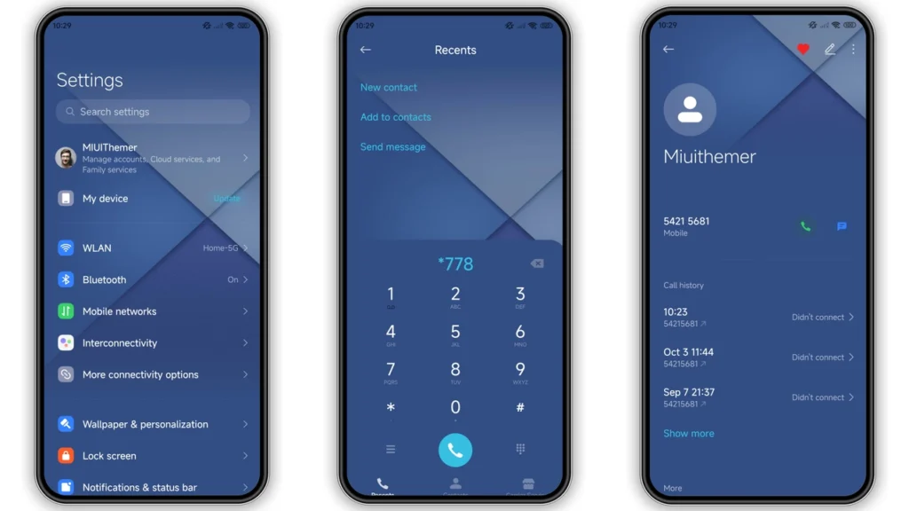 Layered Azure HyperOS Theme