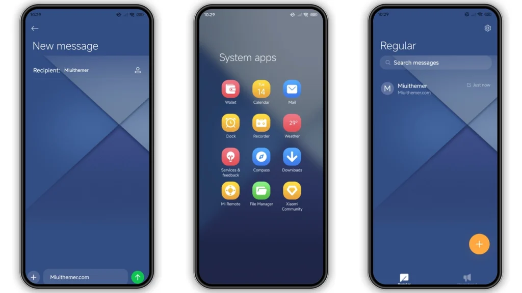 Layered Azure HyperOS Theme