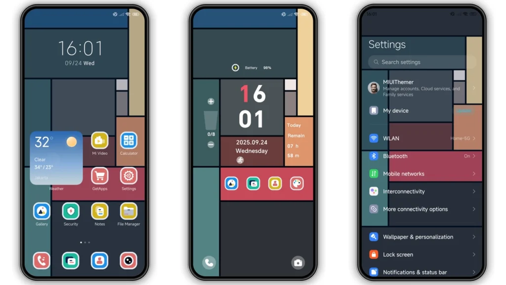 Multicolor Frame HyperOS Theme