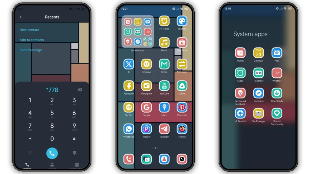 Multicolor Frame HyperOS Theme