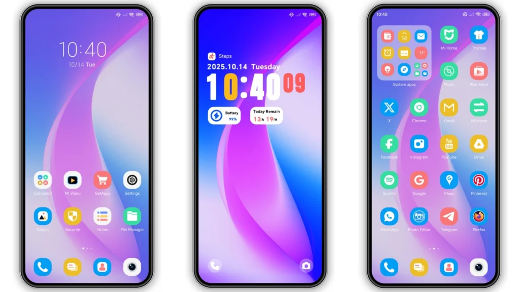 Violet Scroll HyperOS Theme