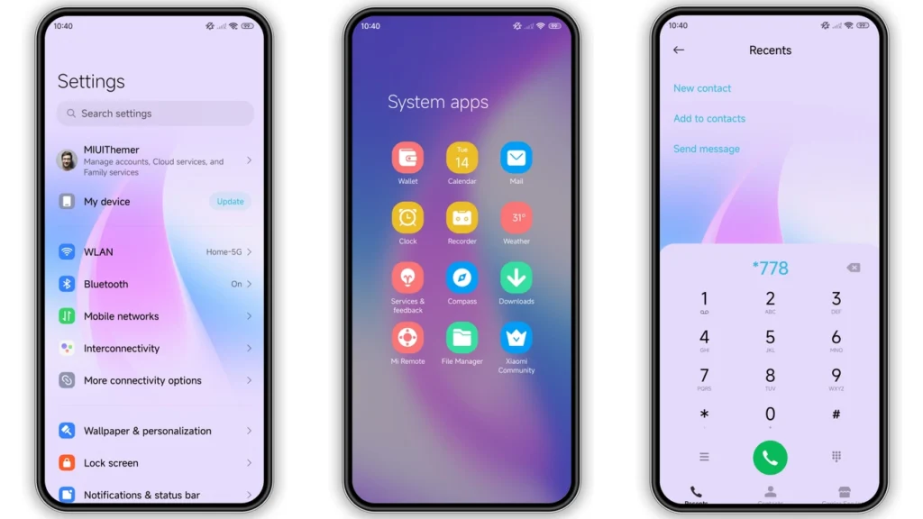 Violet Scroll HyperOS Theme