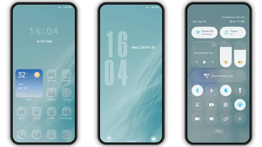 XurupitaGlass HyperOS Theme
