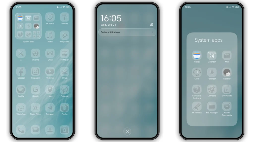 XurupitaGlass HyperOS Theme