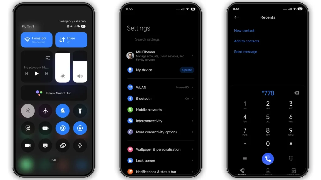 line amoled neonx2 HyperOS Theme