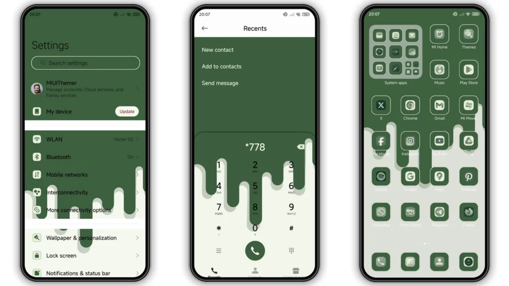 GREEN TEA HyperOS Theme
