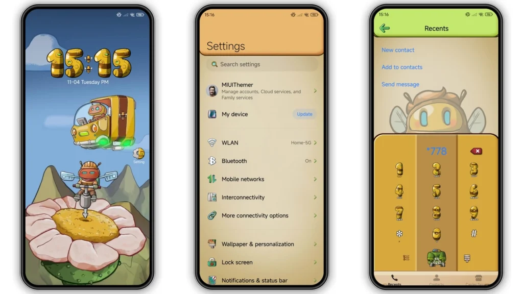 Honey Mine HyperOS Theme