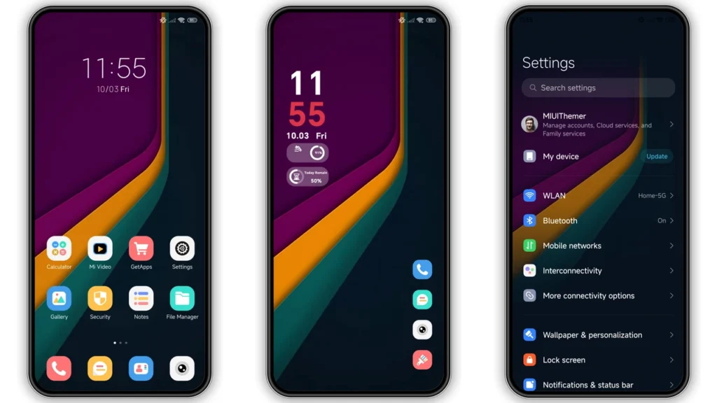 Violet Rainbow HyperOS Theme