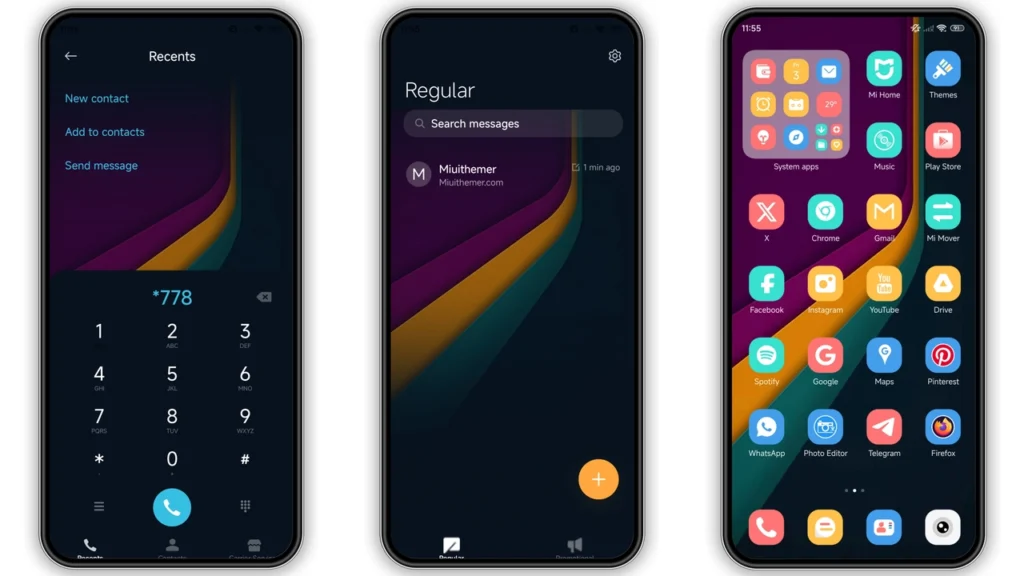 Violet Rainbow HyperOS Theme