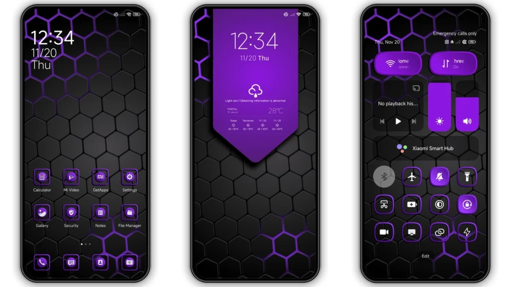 PURPLE NIGHT HyperOS Theme