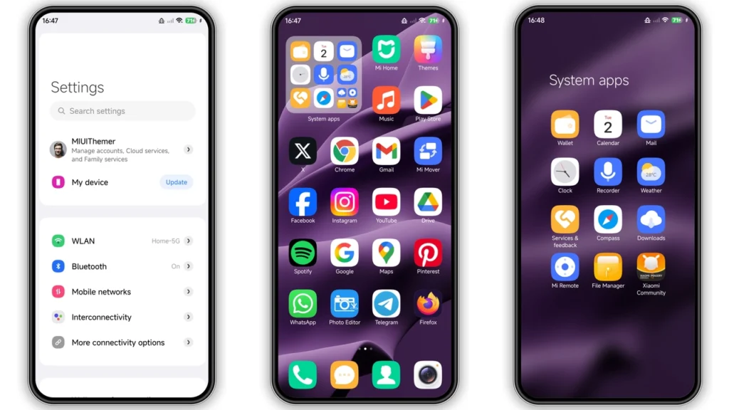 Purple-Wave V15 HyperOS Theme