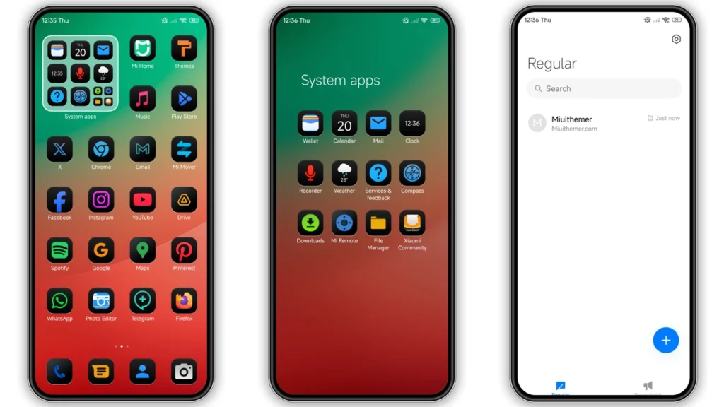 Red line HyperOS Theme