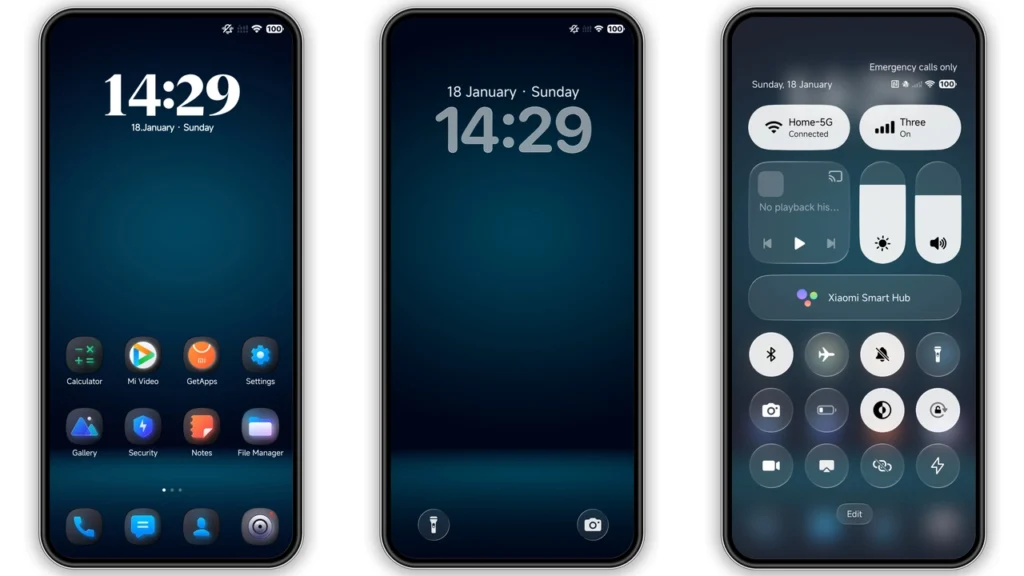 Dark Kite V HyperOS Theme