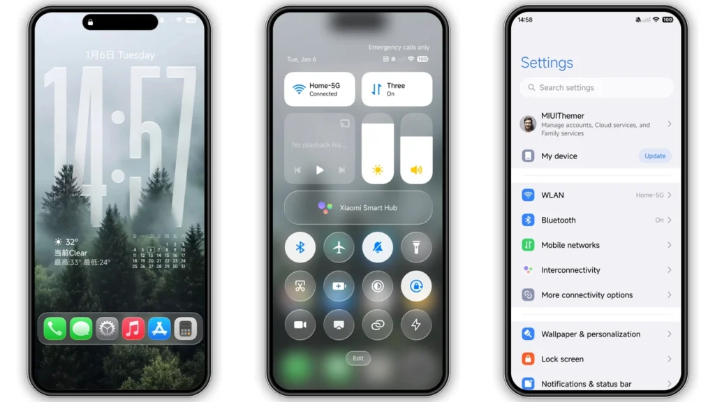 iP26 Super 3D Depth of Field HyperOS Theme