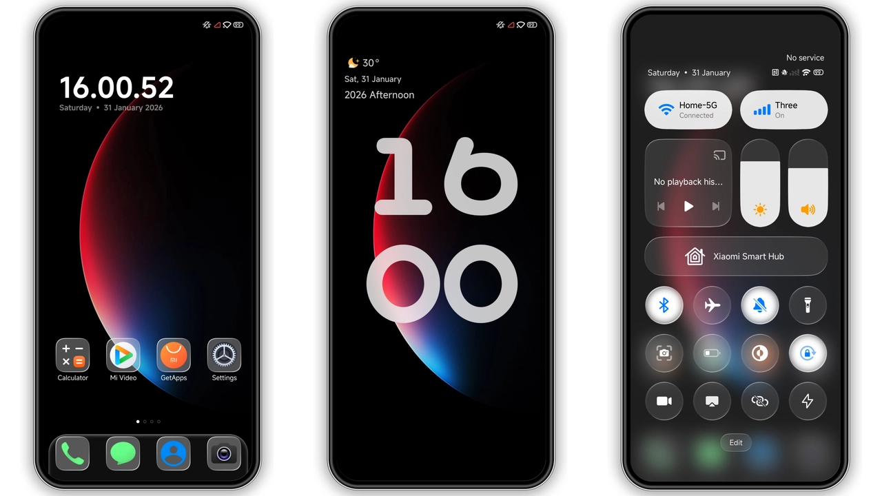 Poo‑Glass HyperOS Theme Review: Sleek Dark Glass Look for Xiaomi & Redmi